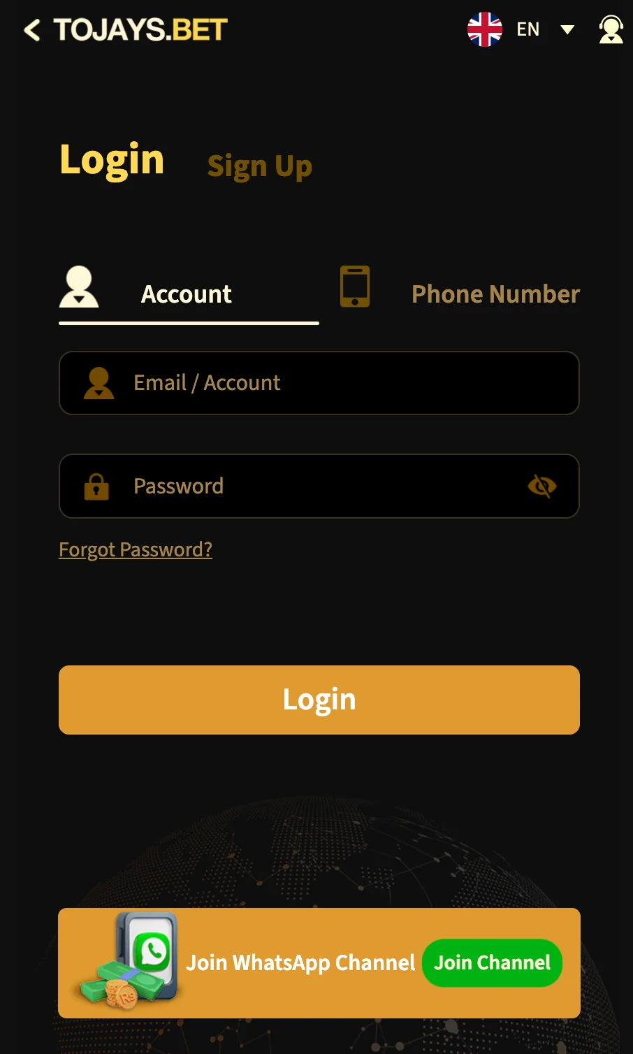2JBET Login