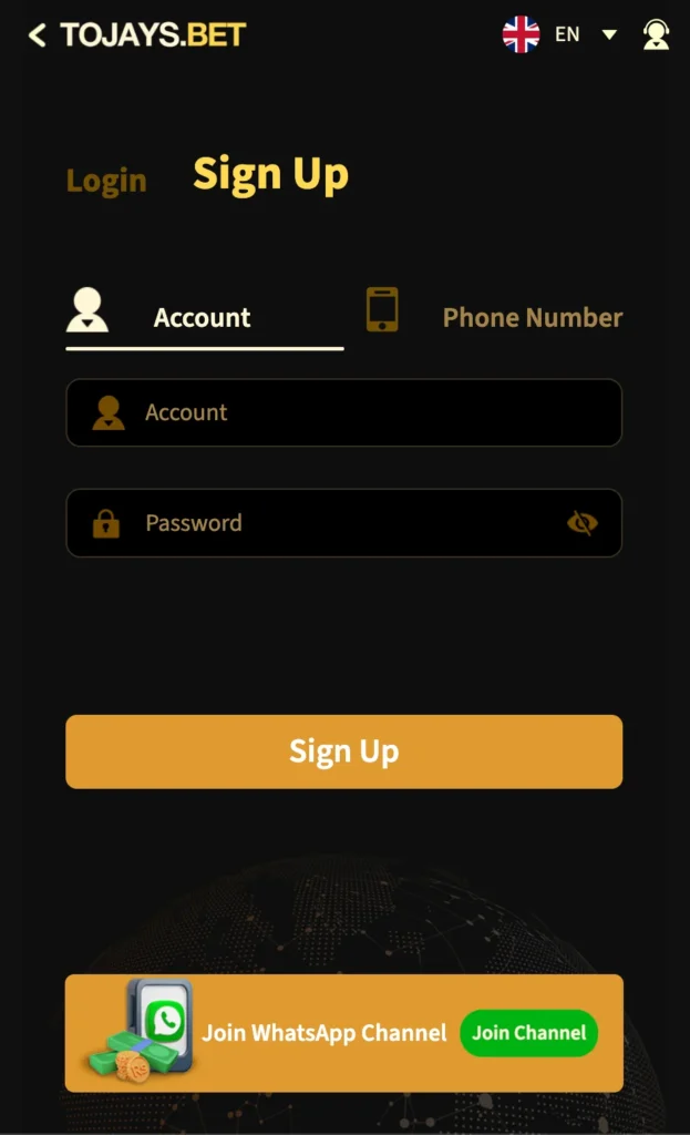 Register on 2JBet